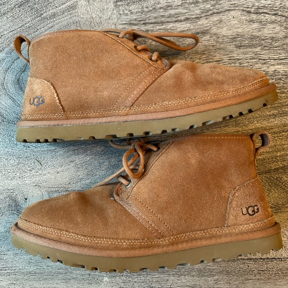 UGG Men’s Neumal Chukka Suede Lace Boots Size 10 - Picture 5 of 16